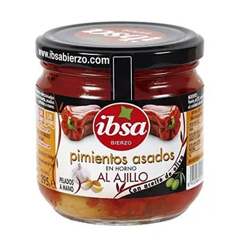 

IBSA pimientos asados al ajillo frasco 295 gr