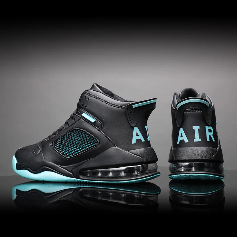 

Men's Breathable Basketball Shoes Sport Outdoor Sneakers Cushioning Basketball Sneakers Men's High-top Breathable Sport Boots