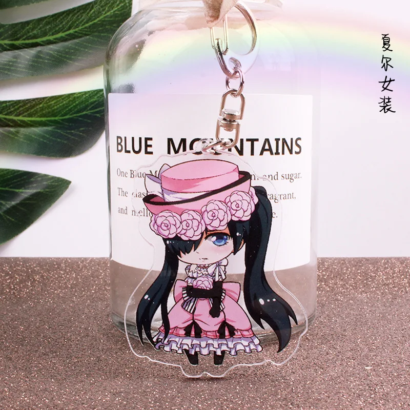 Аниме брелок Kuroshitsuji Black Butler Sebastian Ciel tombker Grell подвеска брелки подвески держатель