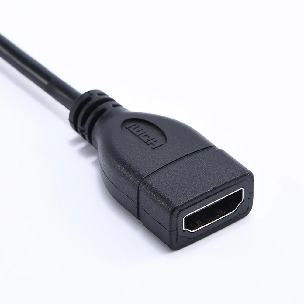 Up Down Left Right Angled Micro HDMI to HDMI Male to Female adapter connector for HDTV 3