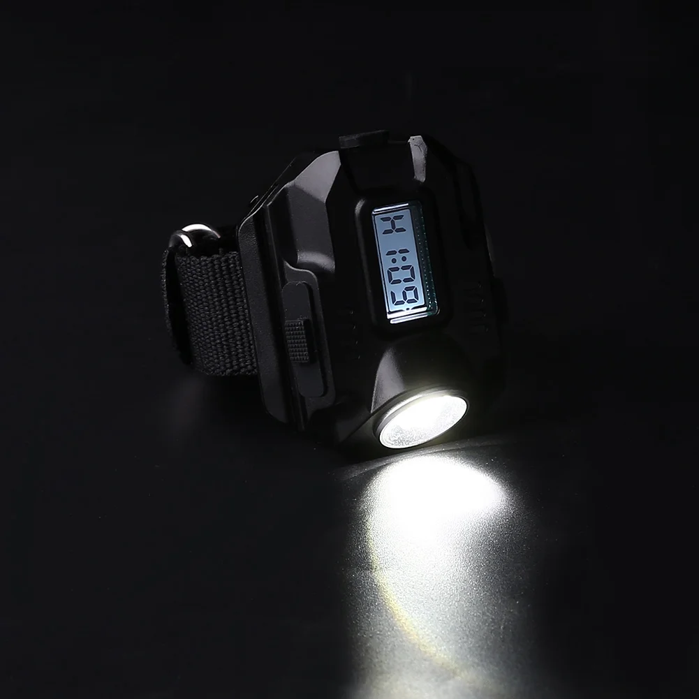 Flashlight Wrist Watch Emergency USB Charging Torch Outdoor Hiking Digital Display Light Tactical Jewelery&Amp; Watches Led