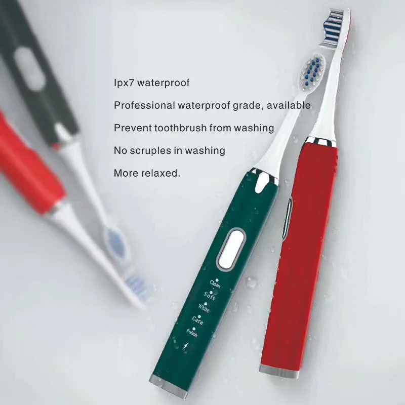 Electric Toothbrush Sonic Wave Whitening Waterproof USB Rechargeable Teeth Brush Adult Oral Health Ultrason Electric Toothbrush Electric Toothbrush Sonic Wave Whitening Waterproof USB Rechargeable Teeth Brush Adult Oral Health Ultrason Electric Toothbrush
