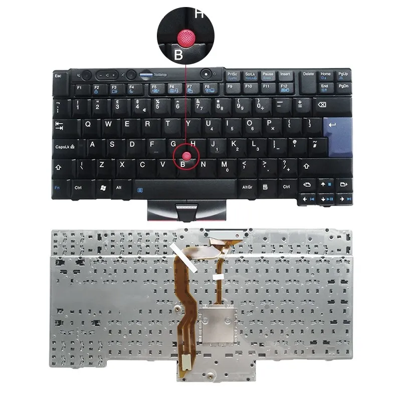 

New UK for Lenovo X220 X220i X220T T400s T410 T510 W510 Laptop Keyboard for IBM UK W520 T520I T510I T410I 45N2135 45N2170