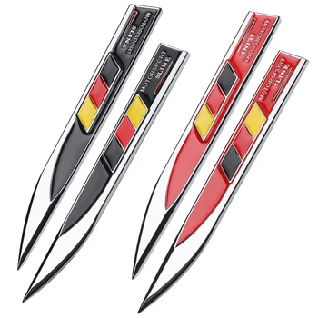 

2Pcs Car 3D metal German flag MOTPRSPORT SLINE Side Fender Sticker for BMW Audi Volkswagen opel Smart Mercedes accessories