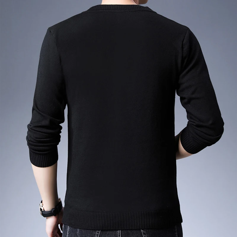 TFETTERS Men Brand Sweater Autumn Slim Fit Sweaters Men Casual Solid Color V Neck Pullovers Sweater 1 TFETTERS Men Brand Sweater Autumn Slim Fit Sweaters Men Casual Solid Color V Neck Pullovers Sweater 2