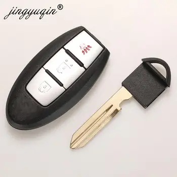 Keyforkess 5 pezzi TWB1J701 Smart Remote Car Key 315MHz ID46 7952 per NISSAN March Tiida Micra Leaf 3 pulsanti Keyless Fob - Jingyuqin 5 pezzi TWB1J701 Smart Remote Car Key 315MHz ID46 7952 per NISSAN March Tiida