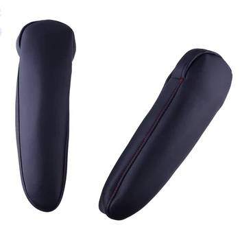 

2pcs/set Car Front Seat Armrest Cover Cap Synthetic Leather w/ Zipper Black fit for Toyota Sienna 2011-2014 2015 2016 2017 2018