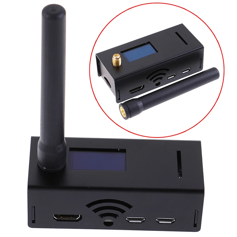 

1 Set Assembled MMDVM Hotspot Support P25 DMR YSF + Pi +OLED +Antenna + Black Case