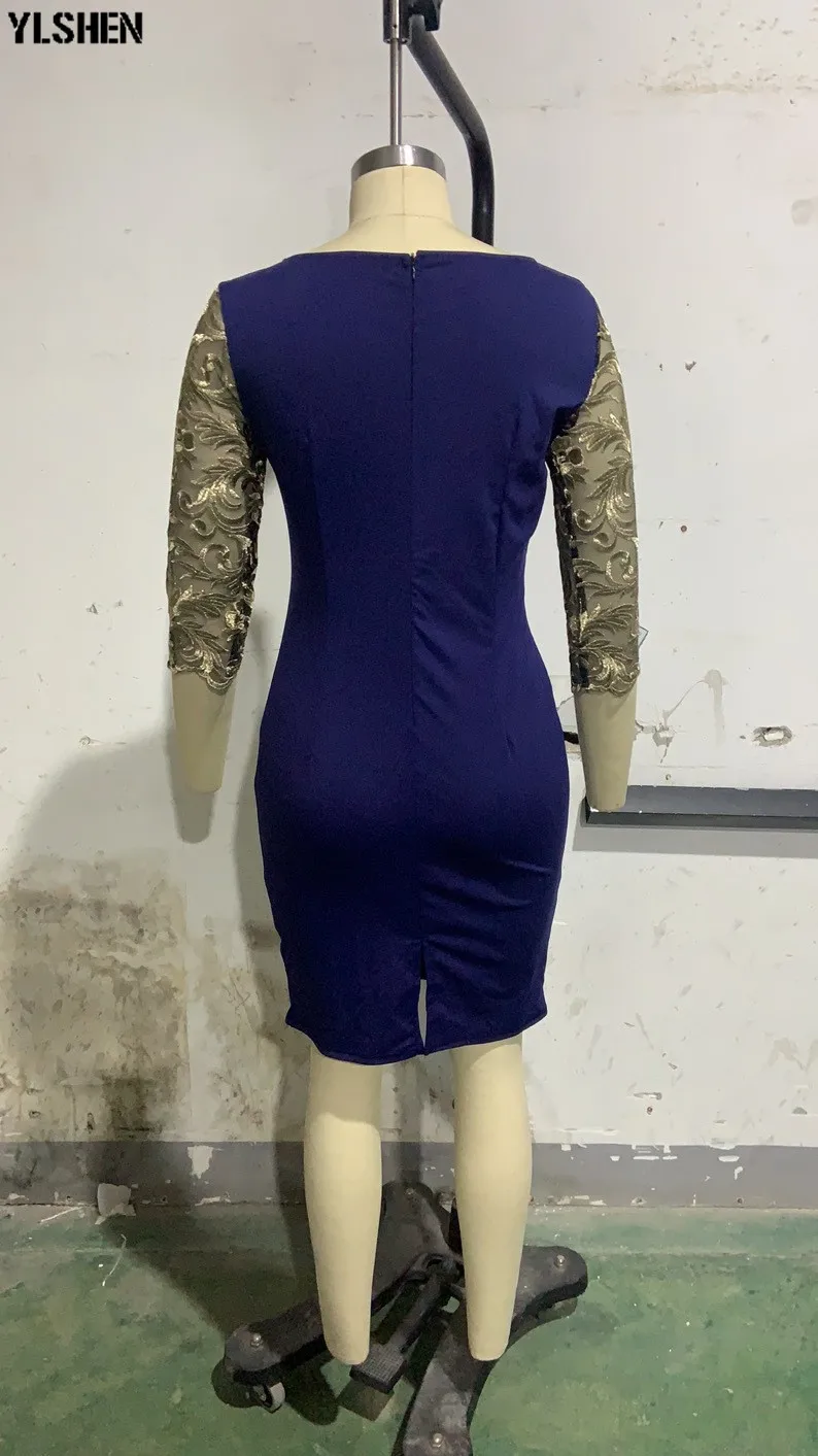S-5XL African Dress Africa Dresses for Women New Dashiki Lace Embroidery Bazin Bodycon Dress Vestido Africano Robe Ladie Clothes 03