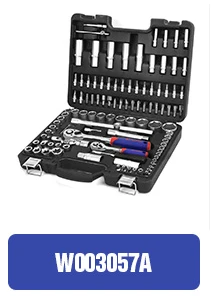 WORKPRO 123PC Mixed Tool Set Mechanics Tool Set Ratchet Spanner Wrench Socket Set 2019 New Design