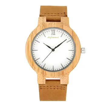 

Classic Style Women Men Wooden Round Dial Leather Band Quartz Best Birthday Outdoor Sports Valentine Wristwatch Men GIFTS