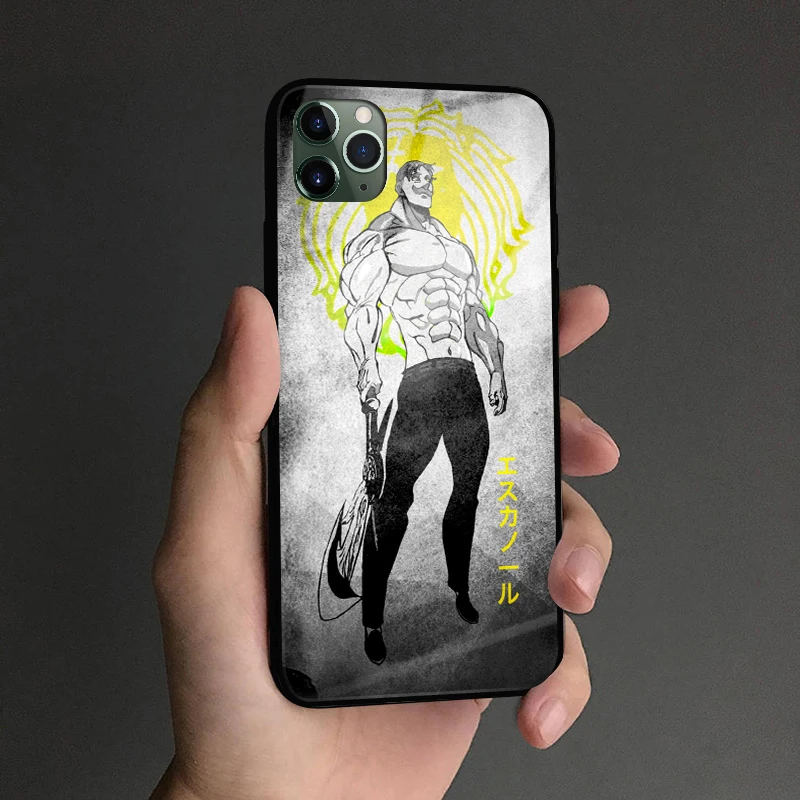 Escanor Nanatsu no Taizai мягкий силиконовый стеклянный чехол для телефона, чехол для Apple iPhone 6 6s 7 8 Plus X XR XS 11 Pro max - Цвет: E 307