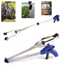 Outil de ramassage des ordures pliable de 82cm, bâton de ramassage pour atteindre la portée extensible, longues pinces pliantes pour ramasser les ordures