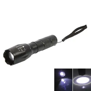 

S2 LED 10W 1200 Lumens 500m Focusing White Strong Light Flashlight Black