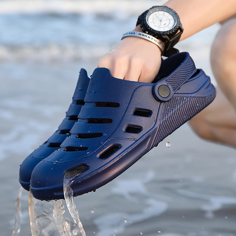 partícipe Pino Perezoso Original clásico zuecos jardín Chanclas Zapatos de agua hombres verano  playa Aqua zapatillas Sandalias de natación al aire libre zapatos de  Realtree|Sandalias de playa y para aire libre| - AliExpress