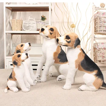 

50cm Lovely Sitting Miguel dog Pillow lively Simulated Stuffed Animals model Kids mount decoration Plush doll Children toys gift