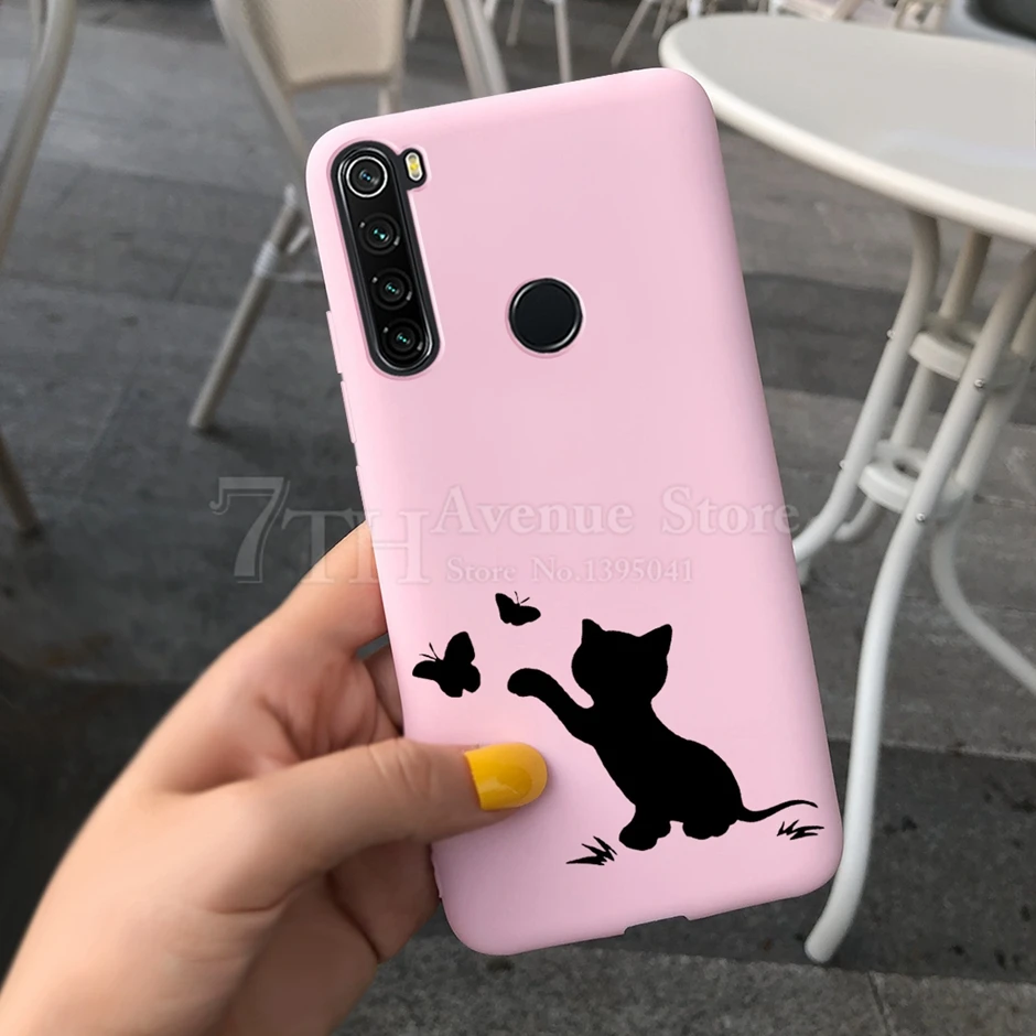 xiaomi leather case handle Dễ Thương Mèo Hoạt Hình Dành Cho Xiaomi Redmi Note 8 Ốp Lưng Redmi Note 8 T Kẹo Ốp Lưng Silicone Dùng Cho Redmi note8 Pro 8 T Mềm Capas best flip cover for xiaomi