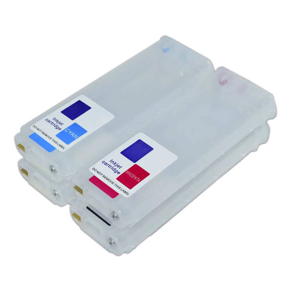 280 Ml 4 Kleur Voor Hp 10 82 Met Auto Reset Chip Refill Inkt Cartridge 