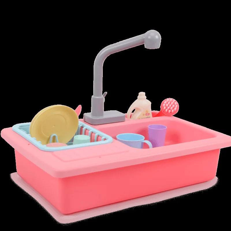 Детский игровой домик для мытья посуды для девочек 3-6 лет, детская игрушка для приготовления пищи, посуда для мытья, унисекс, материковый Китай, набор для приготовления пищи