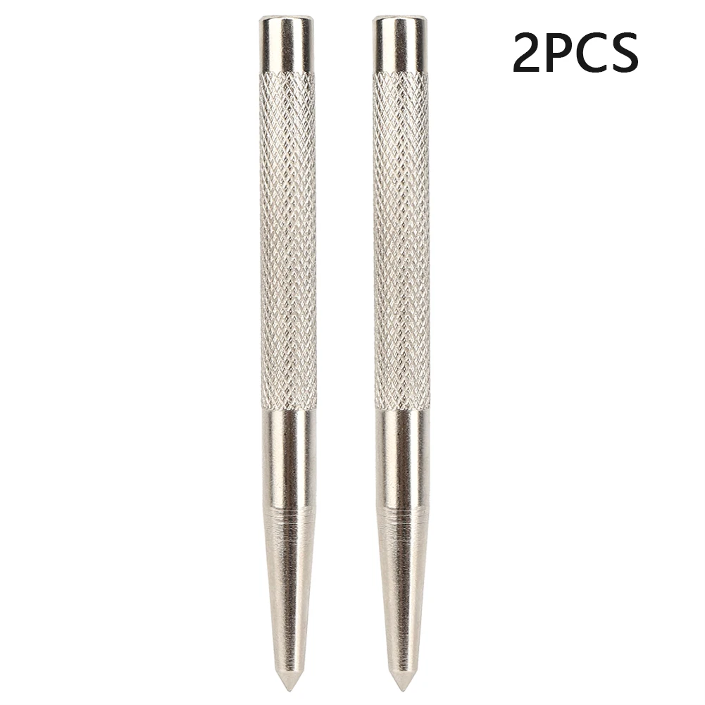 

2Pcs Center Punch Positioning Center Punch Tapered High Hardness Steel For Mold Production