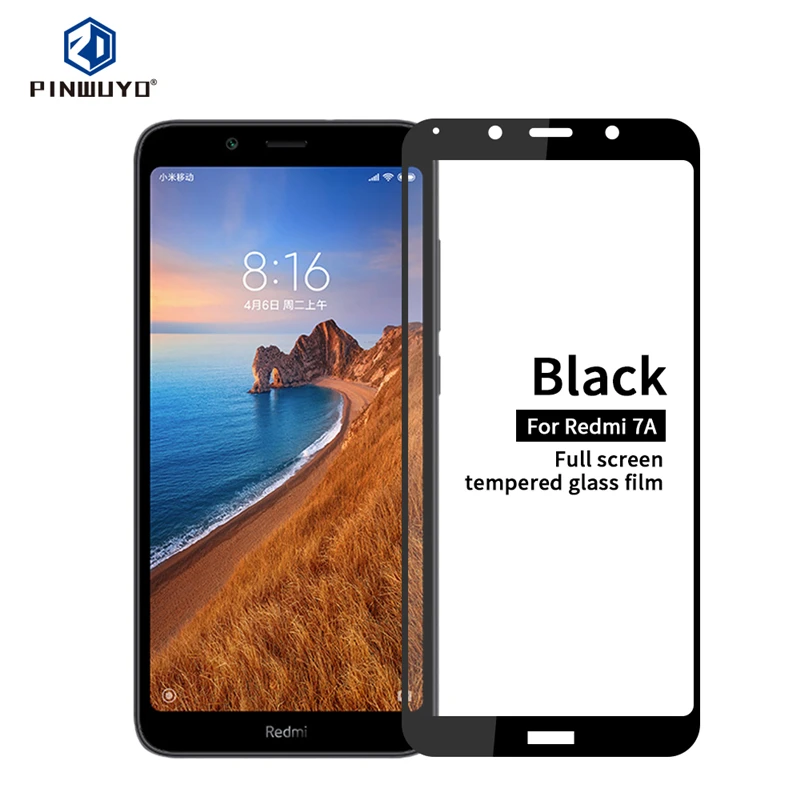 Закаленное стекло для Xiaomi Redmi 7A Полное покрытие экрана Защитное стекло для экрана полное защитное для Redmi 7A Vidrio templado