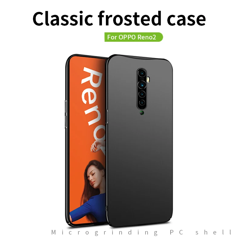 Wolfsay чехол для Oppo Reno 2 чехол для Oppo Reno2 ультра тонкий PC армированный жесткий чехол для телефона для Oppo Reno 2 Reno2 чехол для телефона 6,5"