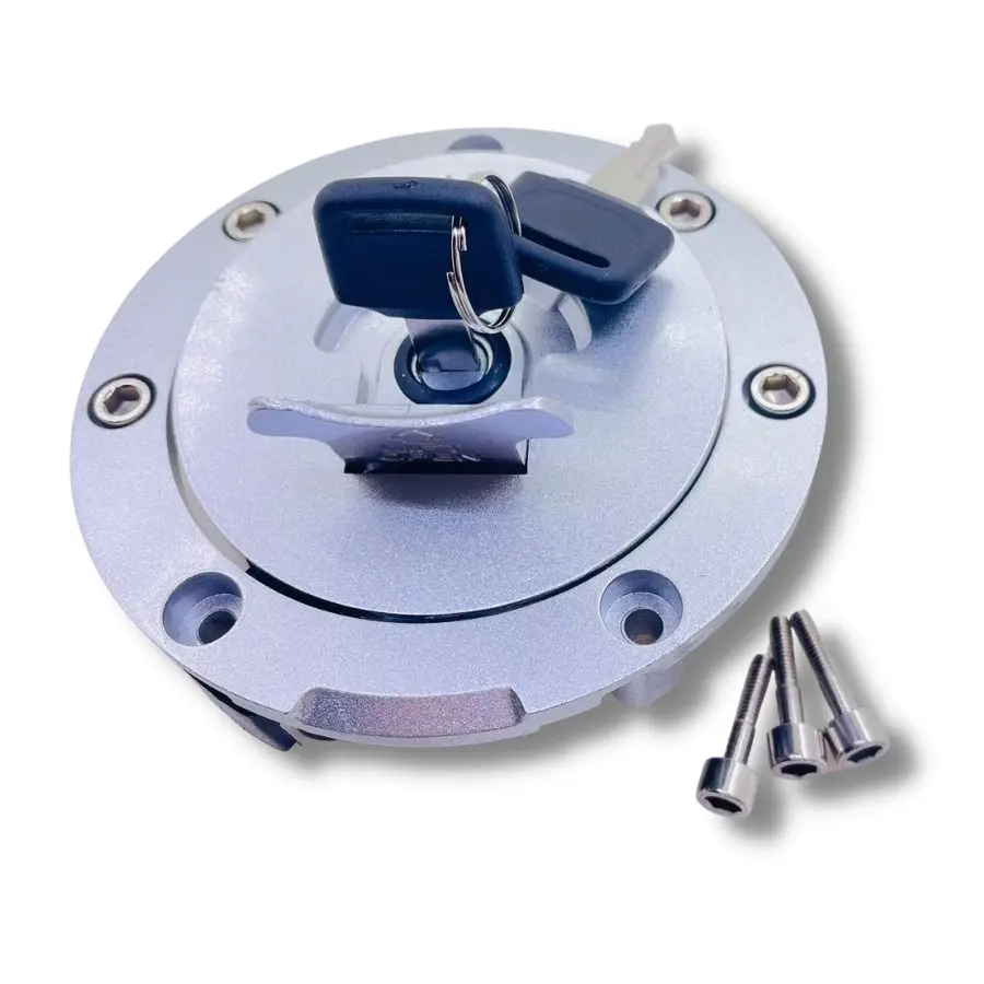 Bouchon Réservoir Moto Acier Inox - Verrouillable Avec Clé Pour Honda CBR600RR / F4i