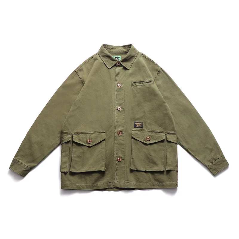 

Wu Airlines 2020 New Style Spring Japanese-style Retro Youth Versatile Multi-pockets Workwear Popular Jacket Men's Popular Brand