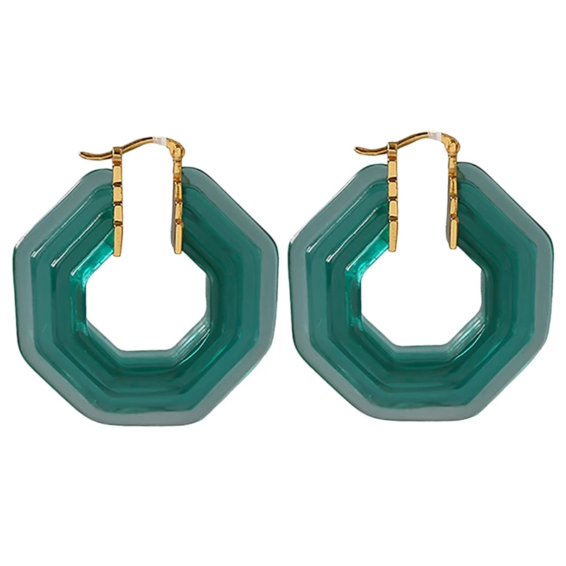 Европейские и американские винтажные прозрачные акриловые Необычные круглые серьги для женщин