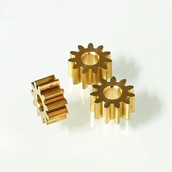 

2/5/10PCS 0.4M Brass Pinion Gear 0.4 Modulus Metal Motor Parts Micro Motor For DIY JOY Teeth 10/12/24