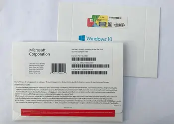 

Spanish Microsoft Windows 10 Pro Operate System Product Key OEM COA License Include DVD 64 Bit 1 Device English Version