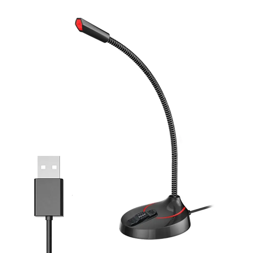 SOONHUA портативный Настольный Студийный микрофон 3,5 мм штекер/USB микрофон с 360 регулируемой подставкой для компьютера ноутбука запись Live Mic - Цвет: USB Black