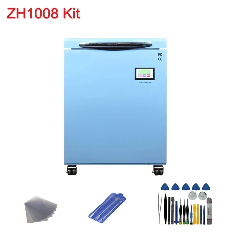 ZH1008 kit TBK-598 Профессиональный-200C ЖК сенсорный экран морозильная разделительная машина ЖК-дисплей сепаратор машина для Ремонт сенсорного ЖК-экрана - Цвет: ZH1008 kit