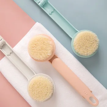 

Foldable Bath Brush Scrub Back Long Handle Rub Mud Soft Hair Strength Does Not Require People