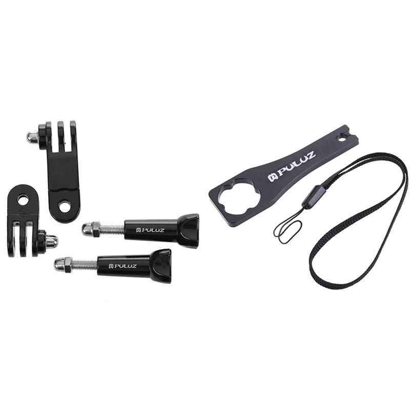 PULUZ 3 Way поворотный рычаг с длинными винтами для GoPro Hero 5 Black Edition & CNC алюминиевый