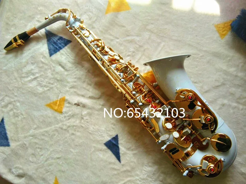 Brand L&ampK Alto Saxophone Professional E Flat Saxofone White gold key Musical Instruments Simulation Inscription Free shipping | Спорт и