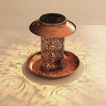 

Solar Powered Bird Feeder Waterproof Garden Hanging Pathway Solar Light Balcony Garden Decoration Outdoor Bird Feeding Station