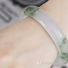 Природные продажи ледяного уровня жадеит женские модели браслет ювелирные изделия