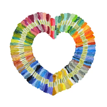 

Multicolor Cross Stitch Threads Cotton Sewing Skeins Embroidery Thread Floss Skein Kit DIY Sewing Tool 50/100pcs Cross Stitch
