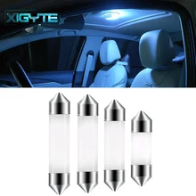 1 шт. гирляндная шина Canbus 31 мм 36 мм 39 мм 41 мм C5W светодиодная безотказная холодная белая внутренняя лампа для чтения белый лед синий красный розовый лампочки купольные лампы