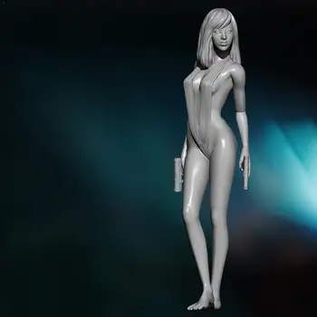 

75 Mm Hars Kits Yufan Model Sexy Agent Zelf-geassembleerde YFWW-201908 Y0I5