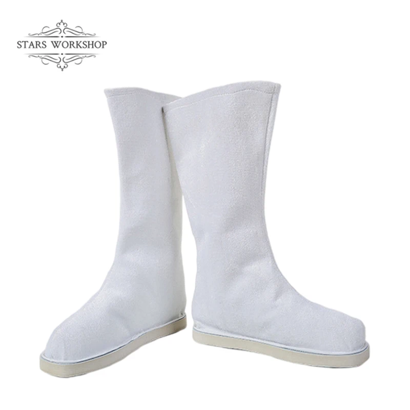 Chinese Traditional Ancient Hanfu Performance Shoes Boots for Adult Kids Peking Opera Folk Dancing Qing Dynasty Accessory Shoes