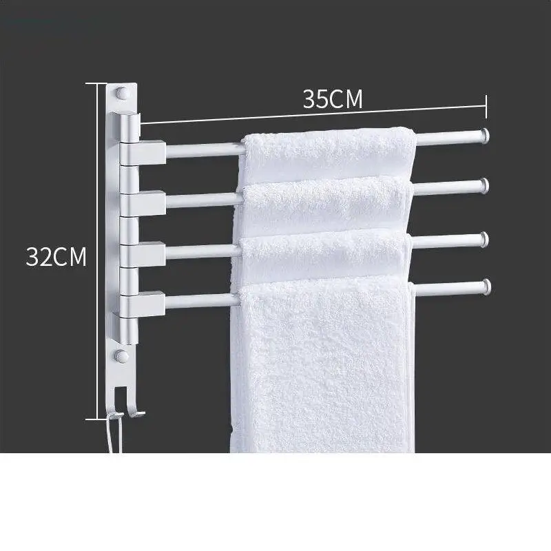 Estante Prateleira Parede Etagere Lazienka Estanteria Rotatable Salle De Bain Wall Shower Accessories Towel Rack Bathroom Shelf - Цвет: Version A