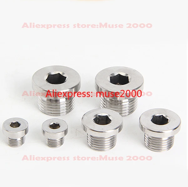 Крышка крышки гидравлической трубки 304 сталь штекер с наружной резьбой тип