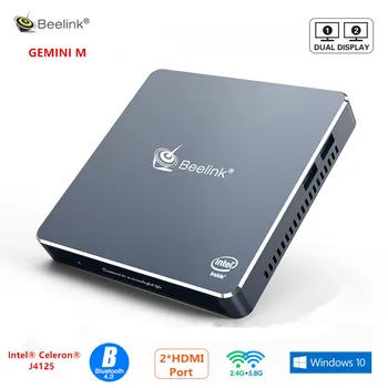 

Beelink GEMINI M Windows10 Pro Mini PC Intel Gemini Lake J4125 8GB RAM 128GB 256GB SSD Gaming PC 2.4G5G WiFi 1000M Mini Computer