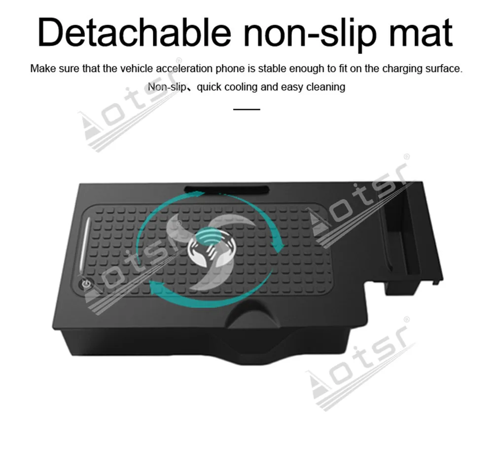 Qi Car Infrared Fast Wireless Charger For Bmw X3 X4 2018 2019 Qi Infrared Wireless Charging Car