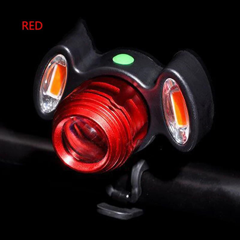 Bicycle Headlights Waterproof Riding Light USB Charging Mountain Bike Lights 4 Modes Strong Light Flashlight Bicycle Accessories - Цвет: Red