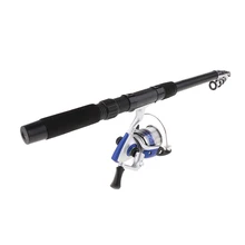 Телескопическая удочка и Катушка комбо комплект рыболовные снасти комплекты полюсов
