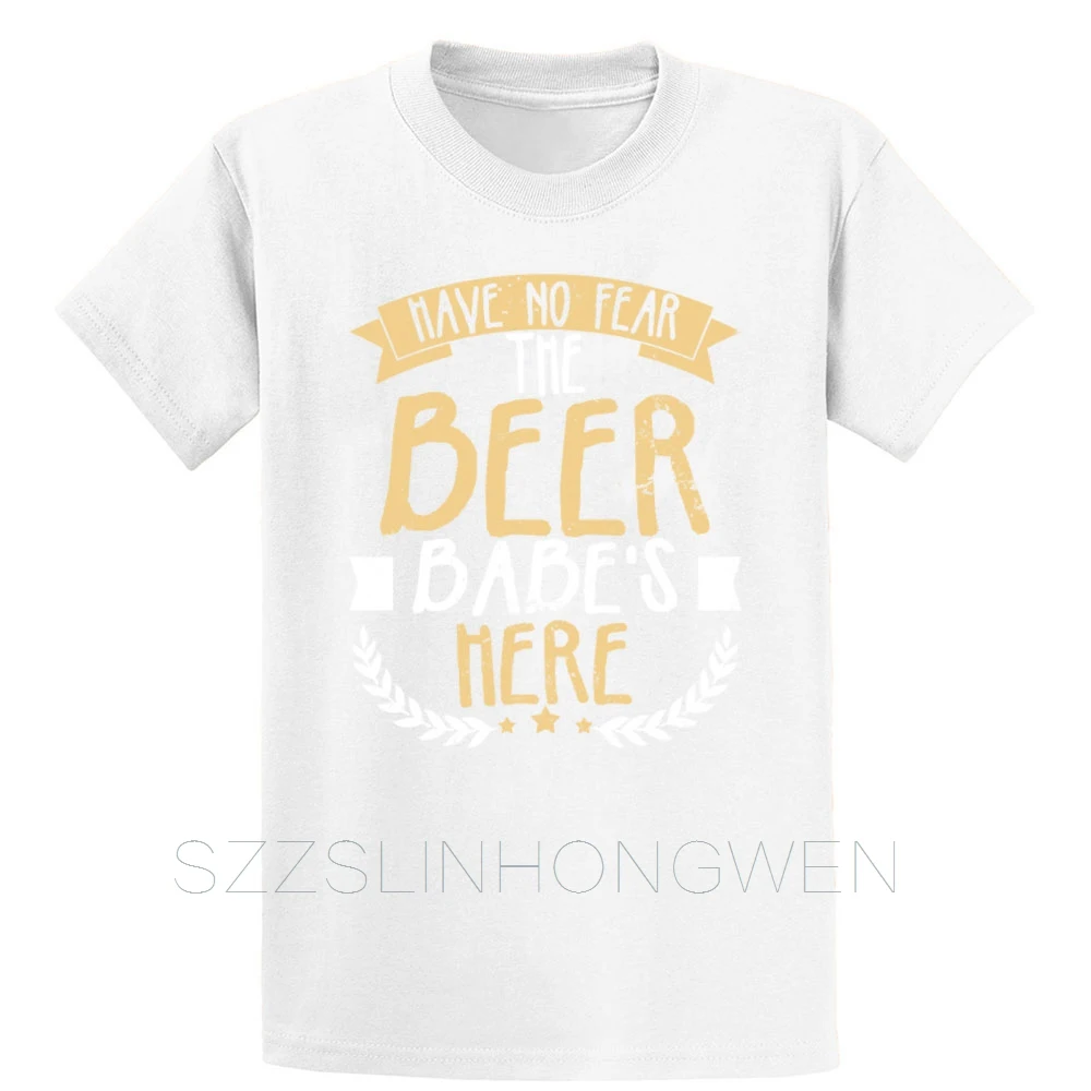 Beer Babe не бойтесь Подарочная футболка хлопок летний узор плюс размер 5xl вязаная Удобная нормальная известная рубашка