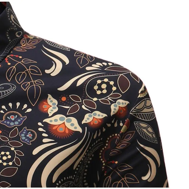 Men Shirt Summer Style Palm Tree Print Beach Hawaiian Shirt Men Casual Short Sleeve Hawaii Shirt Chemise Homme Asian Size 3XL